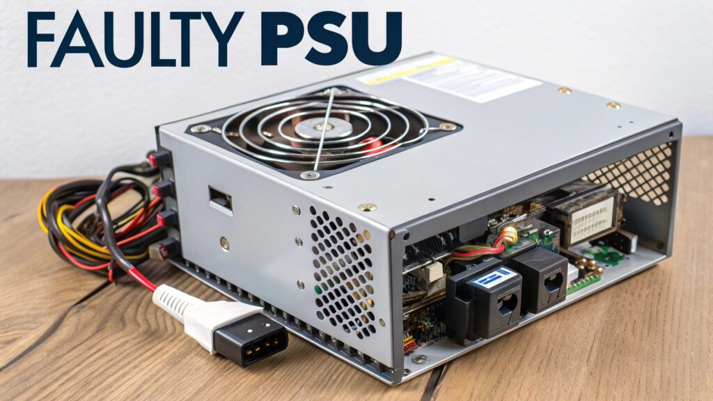 2. Faulty Power Supply (PSU)

